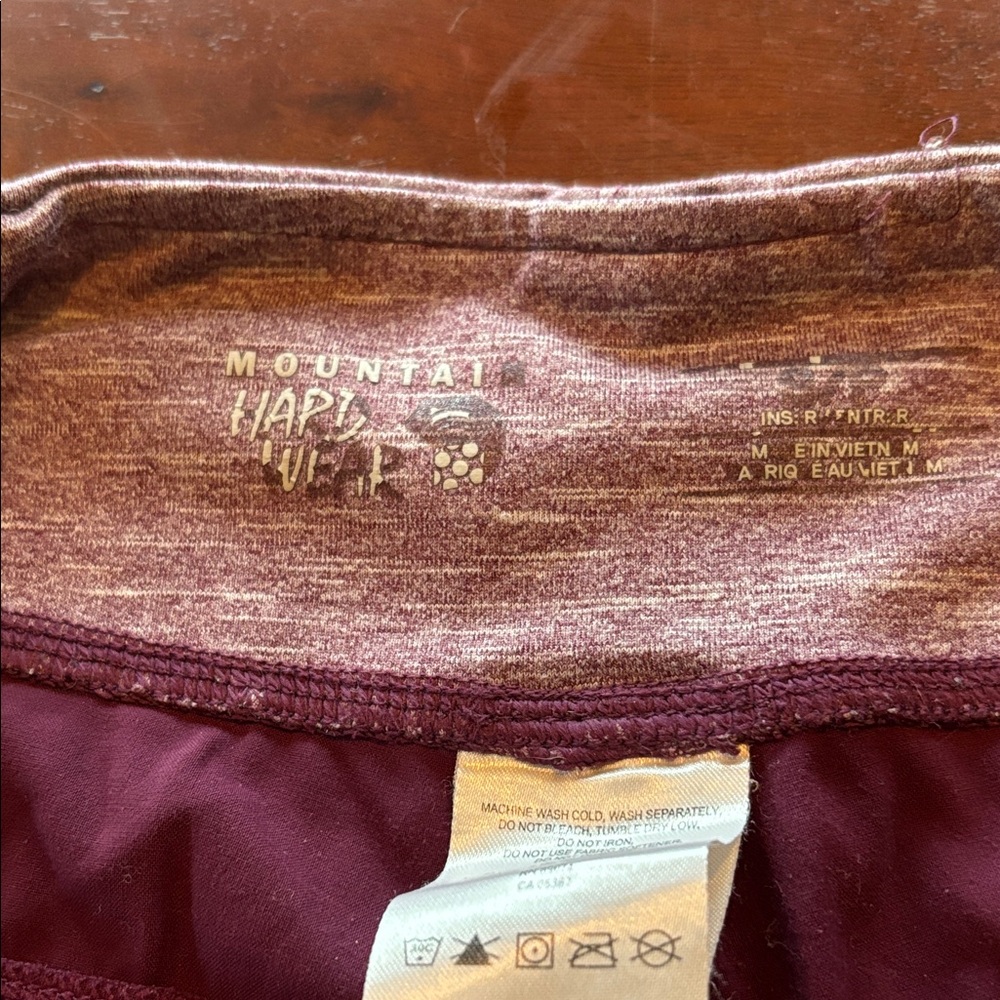Mountain Hardwear Maroon and Heathered bottoms